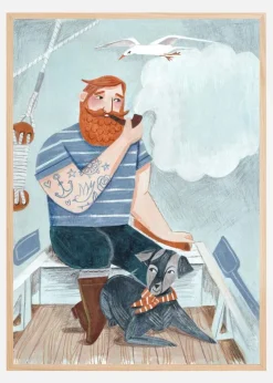 Skipper and Dog Plakat (21x29.7 cm (A4))