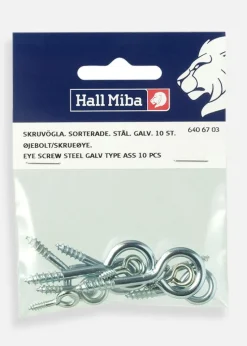Skrueøsken stål galvaniseret 10 stk.