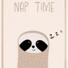 Sloth nursery Plakat (21x29.7 cm (A4))