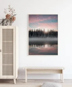 Small Lake In The Forest Plakat (21x29.7 cm (A4))