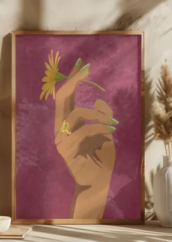 Smoking Flower Plakat (21x29.7 cm (A4))