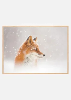 Snow is fallingab Plakat (21x29.7 cm (A4))