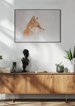 Snow is fallingab Plakat (21x29.7 cm (A4))