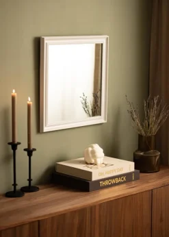 Spejl Alice Hvid 48x48 cm