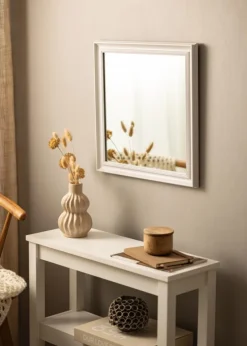 Spejl Alice Hvid 48x48 cm