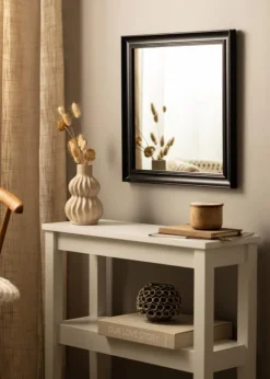 Spejl Alice Sort 48x48 cm