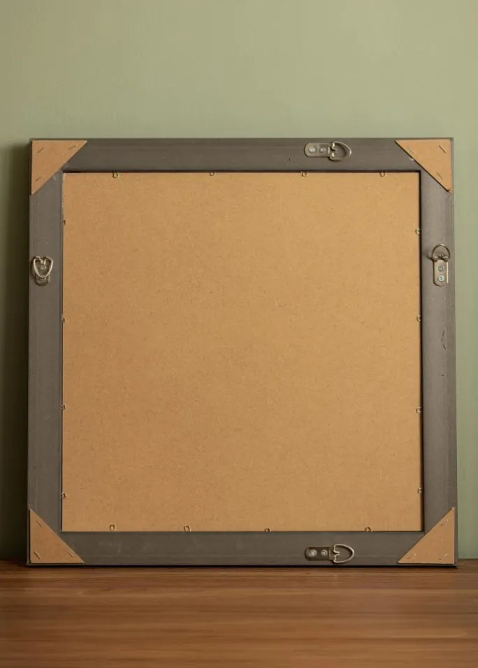 Spejl Alice Sort 48x48 cm