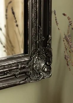 Spejl Antique Sort 62x82 cm
