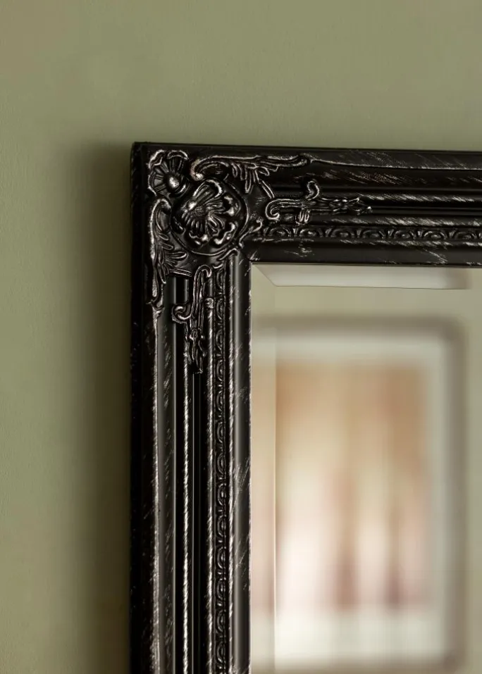 Spejl Antique Sort 62x82 cm