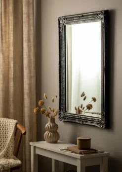 Spejl Antique Sort 62x82 cm