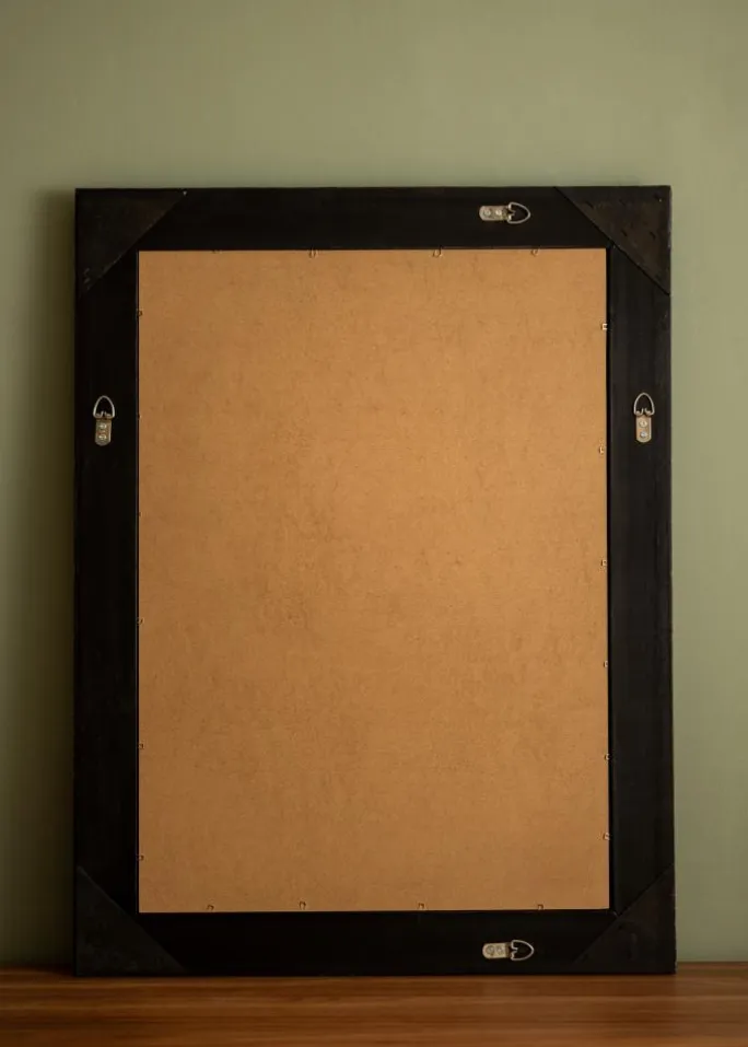 Spejl Antique Sort 62x82 cm