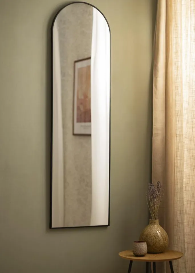 Spejl Arch Sort 40x140 cm
