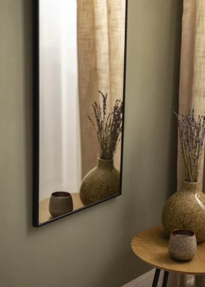 Spejl Arch Sort 40x140 cm