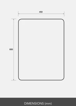 Spejl Aspect 45x60 cm