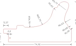 Spejl Baroque Klassisk Guld 75x95 cm