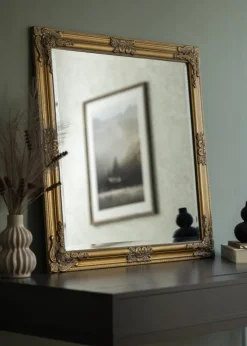 Spejl Bologna Guld 80x80 cm