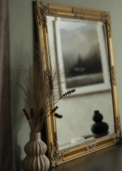 Spejl Bologna Guld 80x80 cm