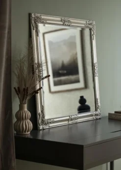 Spejl Bologna Sølv 80x80 cm