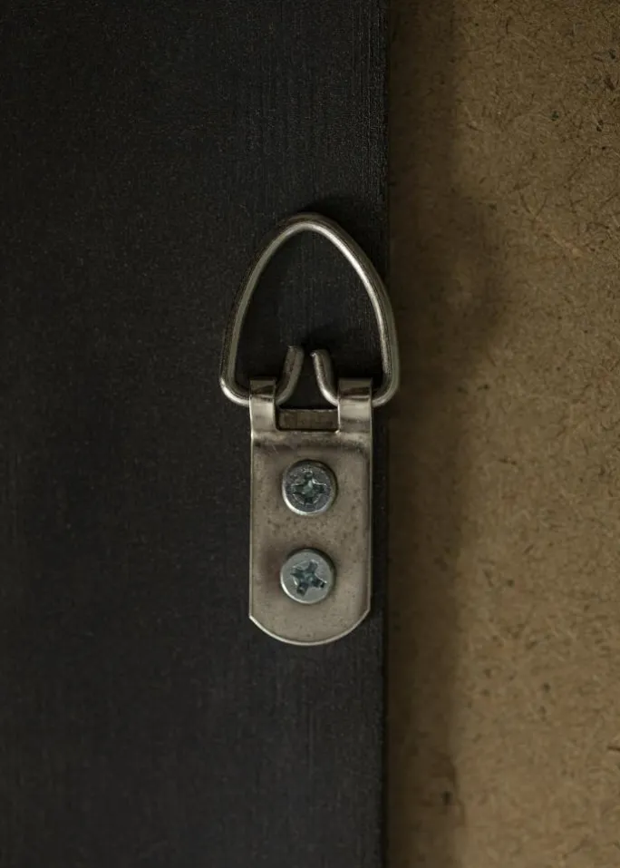 Spejl Bologna Sort 80x80 cm