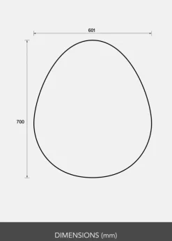 Spejl Brilliance 60x70 cm