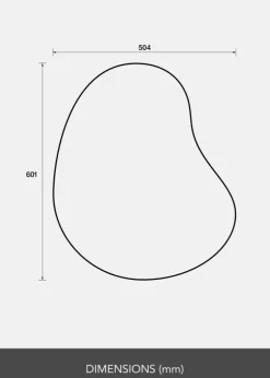 Spejl Cashew 50x60 cm