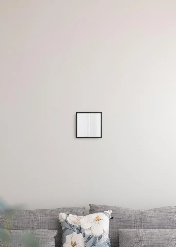 Spejl Chicago Mat Sort 21x21 cm