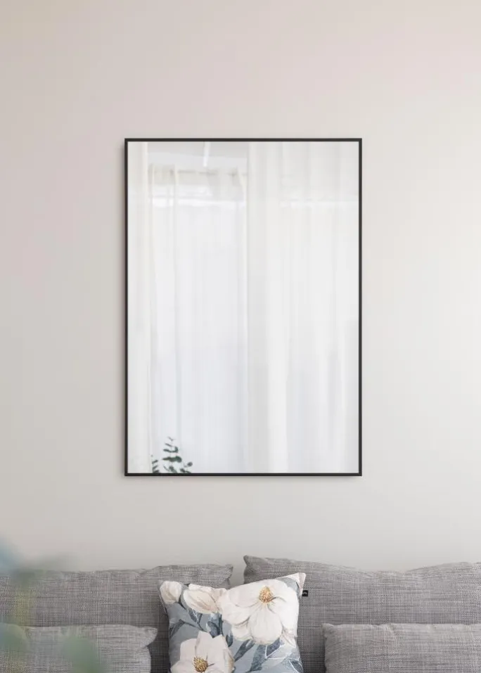 Spejl Chicago Mat Sort 71,1x101,1 cm