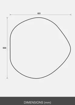 Spejl Crystal Clear 60x60 cm