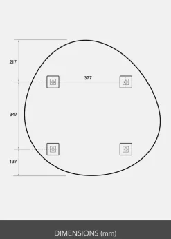 Spejl Finesse 70x70 cm