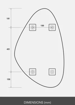 Spejl Finesse 50x80 cm