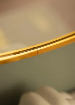 Spejl Madrid Messing 80 cm Ø