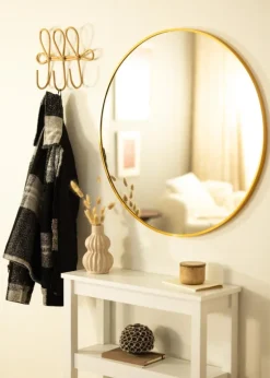 Spejl Madrid Messing 80 cm Ø