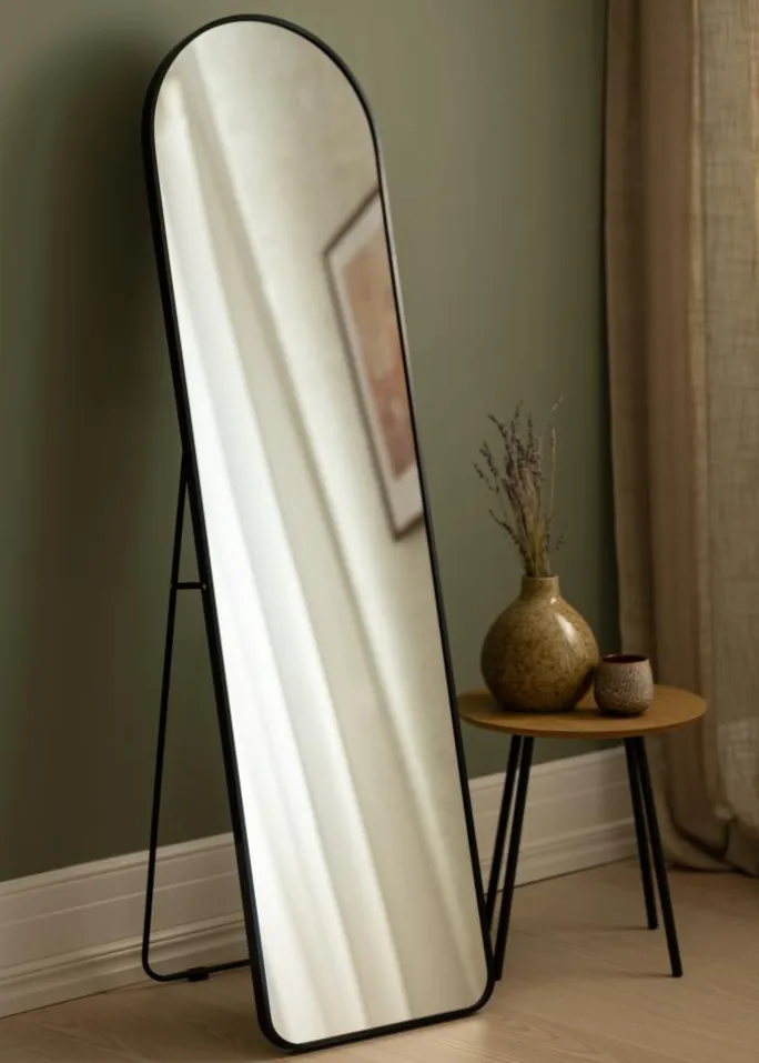 Spejl Madrid Sort 40x150 cm