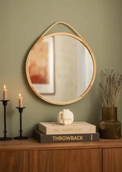 Spejl Malo Nature 50 cm Ø