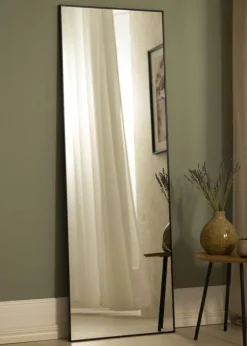 Spejl Minimal Black 55x160 cm