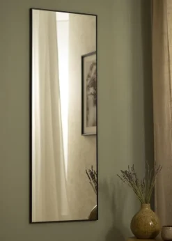 Spejl Minimal Black 45x130 cm