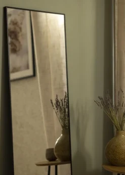 Spejl Minimal Black 45x130 cm