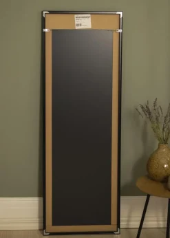 Spejl Minimal Black 45x130 cm