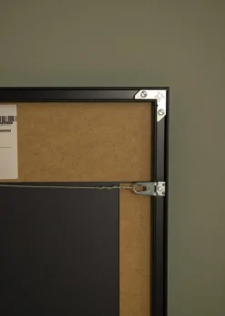 Spejl Minimal Black 40x120 cm