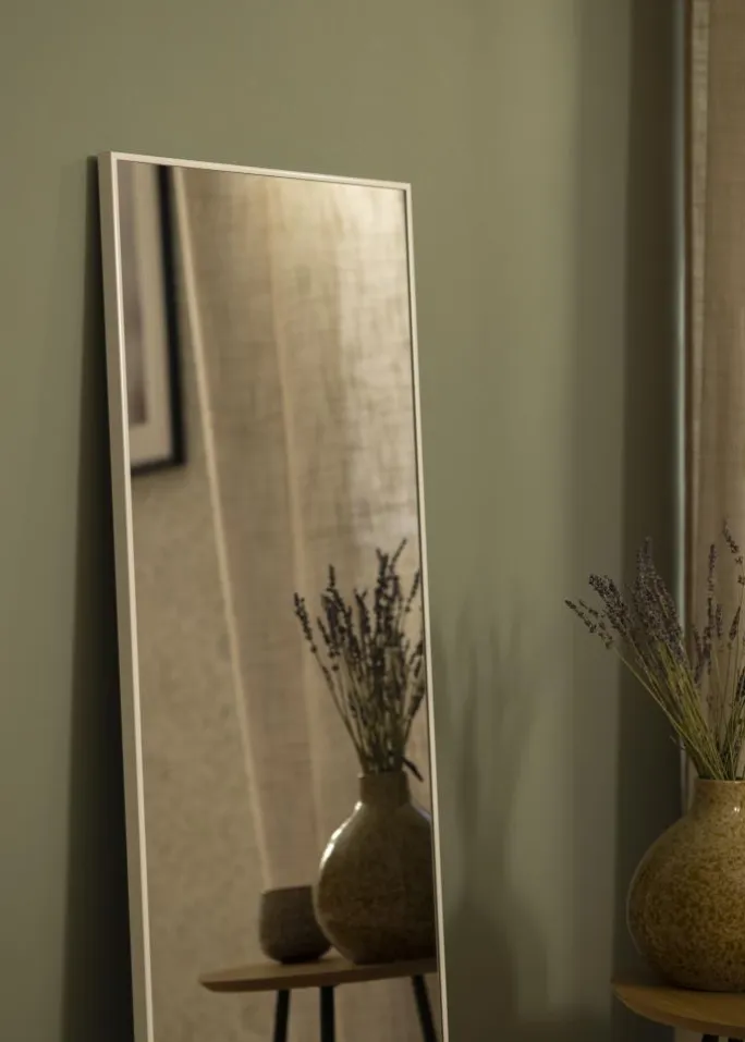 Spejl Minimal White 40x120 cm