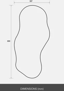 Spejl Mirage II 40x80 cm