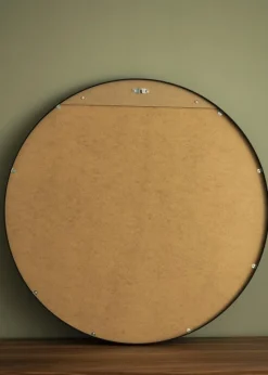 Spejl Modern Sort 80 cm Ø