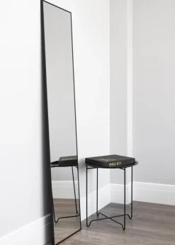 Spejl Narrow Sort 41x171 cm