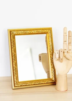 Spejl Nostalgia Guld 19x24 cm