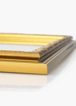 Spejl Nostalgia Guld 65x65 cm