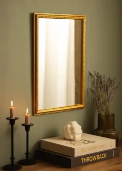 Spejl Nostalgia Guld 40x55 cm