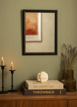 Spejl Nostalgia Sort 30x40 cm