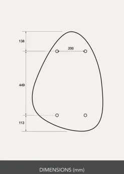 Spejl Pebble 50x70 cm - Selected By BGA