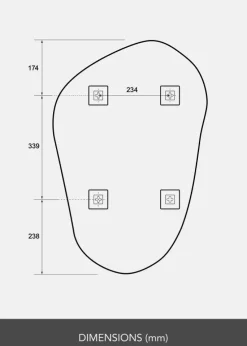 Spejl Purity 50x75 cm