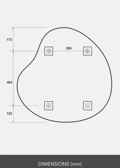 Spejl Radiance 70x70 cm